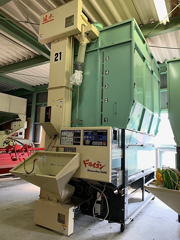 中古農機具－静岡 乾燥機 SAC-E21 穀物用循環型乾燥機 21石 水分計 遠 ...
